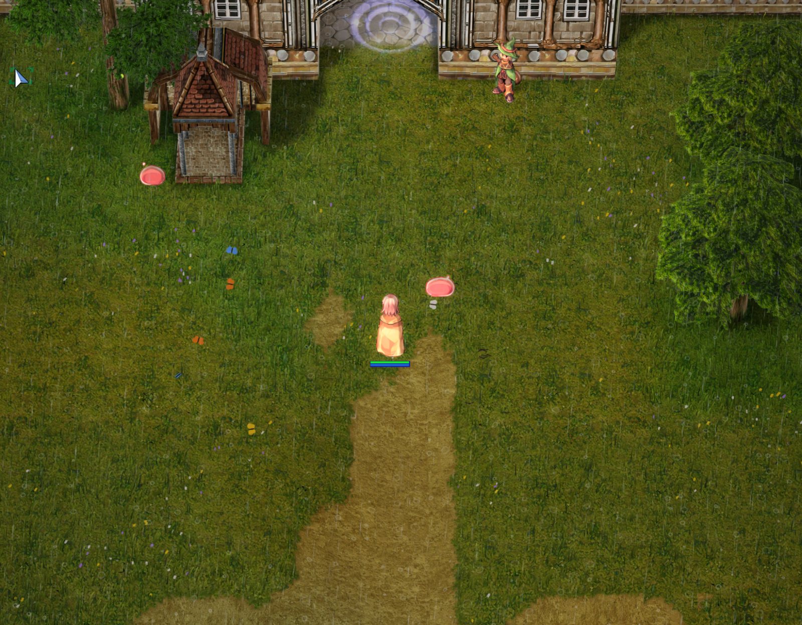 Поле Prontera · дощ