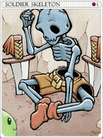 Soldier Skeleton Card