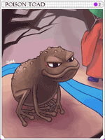Poisonous Toad Card