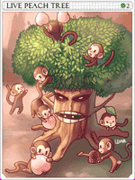 Enchanted Peach Tree Card