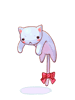 White Drooping Cat