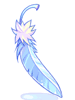 Blue tinted Feather